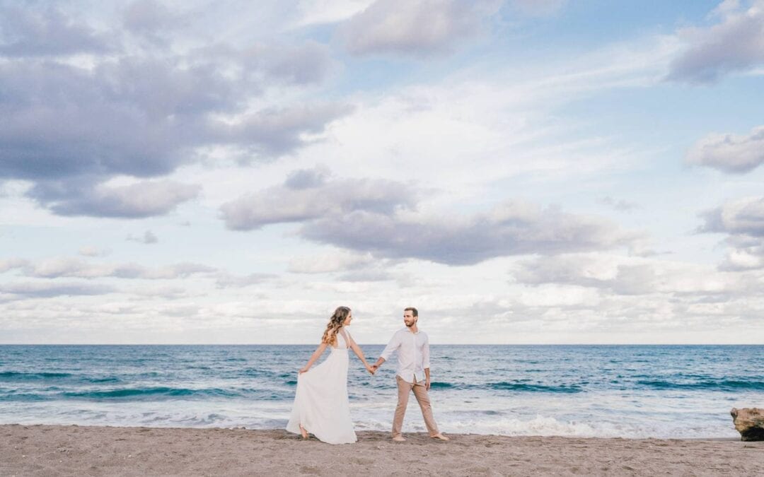 Florida Beach Engagement Session…and pizza!