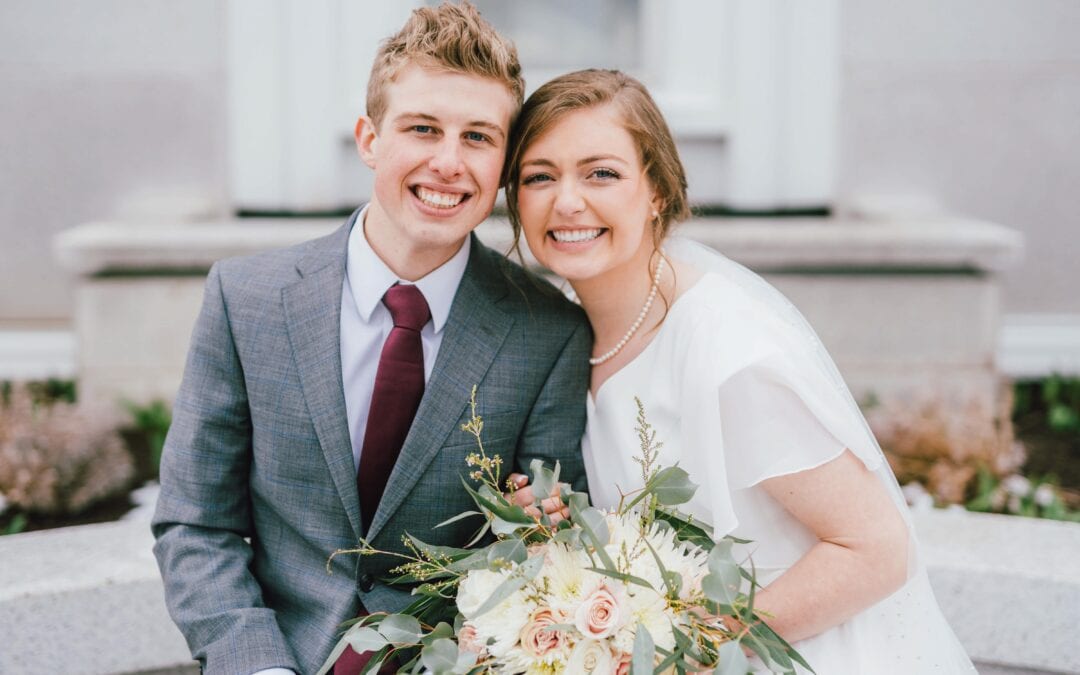 Wedding at the Bountiful Utah Temple