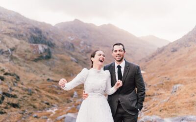 Bridal Editorial on Scottish Cliffs